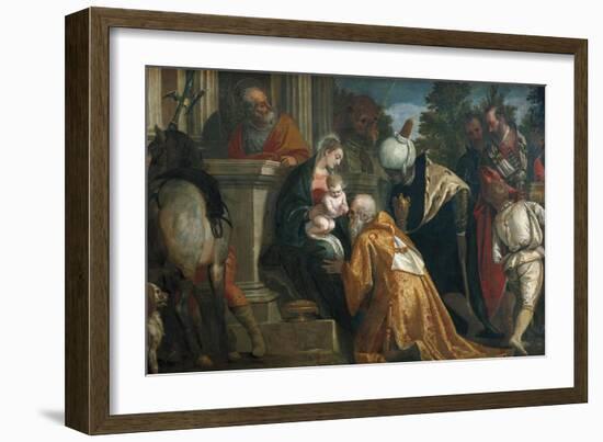 Adoration of the Magi-Paolo Veronese-Framed Art Print