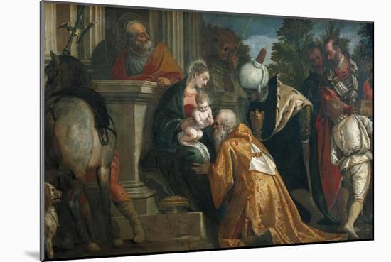 Adoration of the Magi-Paolo Veronese-Mounted Art Print