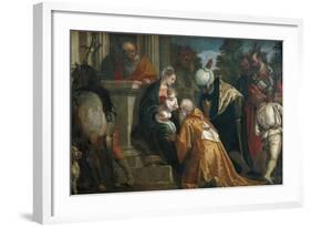 Adoration of the Magi-Paolo Veronese-Framed Art Print