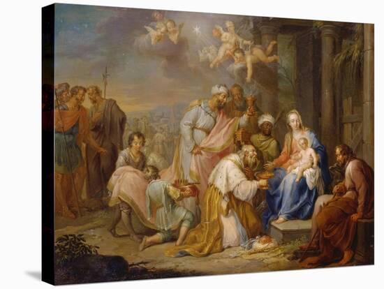 Adoration of the Magi-Franz Chistoph Jannek-Stretched Canvas