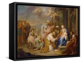 Adoration of the Magi-Franz Chistoph Jannek-Framed Stretched Canvas