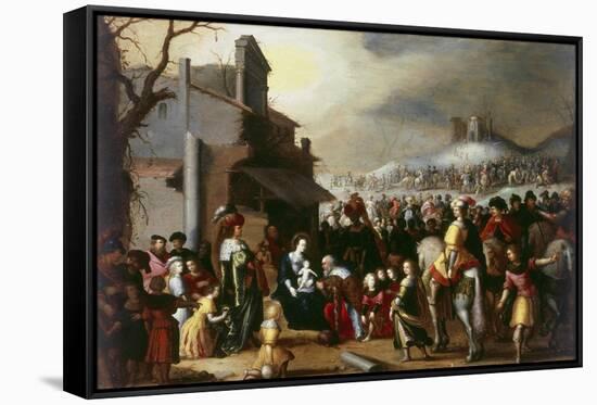 Adoration of the Magi-Frans Francken II-Framed Stretched Canvas