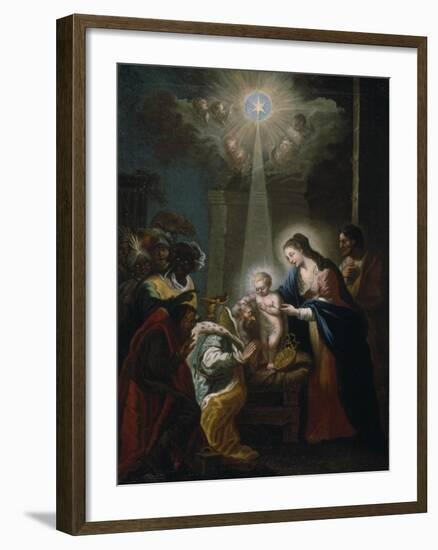 Adoration of the Magi-Christoph Anton Mayr-Framed Giclee Print