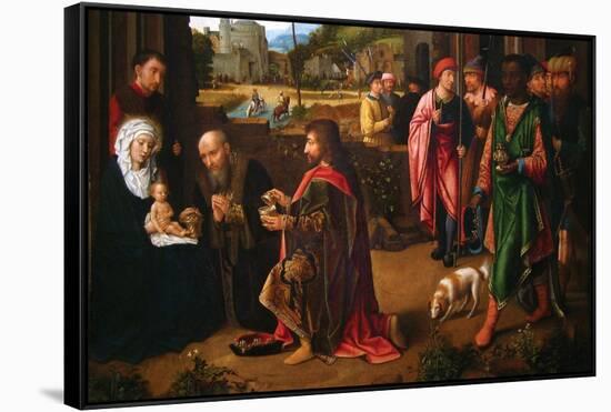 Adoration of the Magi-Gerard David-Framed Stretched Canvas