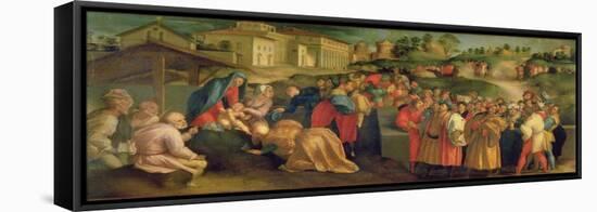 Adoration of the Magi-Jacopo da Carucci Pontormo-Framed Stretched Canvas