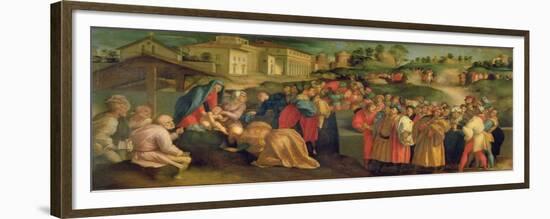 Adoration of the Magi-Jacopo da Carucci Pontormo-Framed Premium Giclee Print