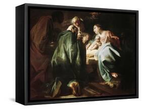 Adoration of the Magi-Federico Faruffini-Framed Stretched Canvas