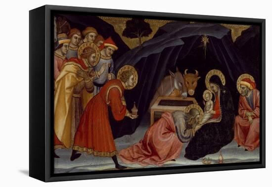 Adoration of the Magi-Taxile Doat-Framed Stretched Canvas