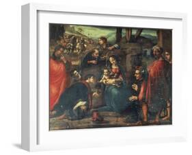 Adoration of the Magi-Fernando Yanez de la Almedina-Framed Giclee Print