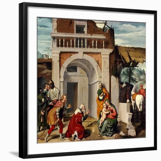 Adoration of the Magi-Giovanni Battista Moroni-Framed Giclee Print