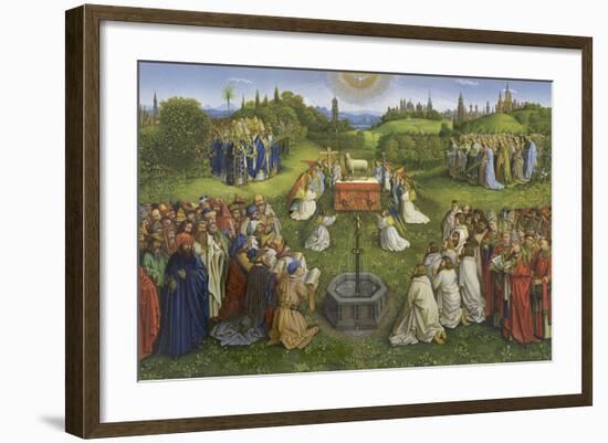 Adoration of the Mystic Lamb-Hubert & Jan Van Eyck-Framed Giclee Print