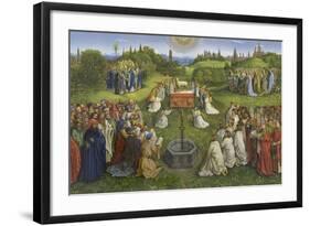 Adoration of the Mystic Lamb-Hubert & Jan Van Eyck-Framed Giclee Print