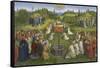 Adoration of the Mystic Lamb-Hubert & Jan Van Eyck-Framed Stretched Canvas