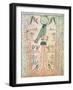 Adoration of the Rising Sun in Form of the Falcon Re-Horakhty, New Kingdom, c. 1150 BC (Papyrus)-null-Framed Giclee Print