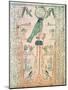 Adoration of the Rising Sun in Form of the Falcon Re-Horakhty, New Kingdom, c. 1150 BC (Papyrus)-null-Mounted Giclee Print