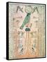 Adoration of the Rising Sun in Form of the Falcon Re-Horakhty, New Kingdom, c. 1150 BC (Papyrus)-null-Framed Stretched Canvas