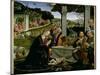 Adoration of the Shepherds, 1485-Domenico Ghirlandaio-Mounted Giclee Print