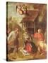 Adoration of the Shepherds, 1516-Correggio-Stretched Canvas