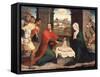 Adoration of the Shepherds, 1550/60-Juan Correa de Vivar-Framed Stretched Canvas