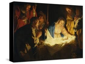 Adoration of the Shepherds, 1622-Gerrit van Honthorst-Stretched Canvas