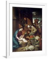 Adoration of the Shepherds, 1630-Bartolome Esteban Murillo-Framed Giclee Print