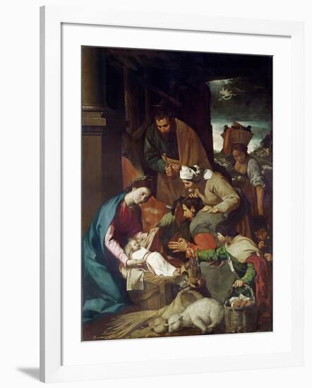 Adoration of the Shepherds, 1630-Bartolome Esteban Murillo-Framed Giclee Print