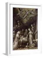 Adoration of the Shepherds, 1636 (Oil on Canvas)-Jean De Saint-igny-Framed Giclee Print