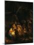Adoration of the Shepherds, 1646-Rembrandt van Rijn-Mounted Premium Giclee Print