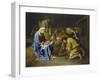 Adoration of the Shepherds, 1650-57-Nicolas Poussin-Framed Giclee Print