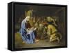 Adoration of the Shepherds, 1650-57-Nicolas Poussin-Framed Stretched Canvas