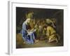 Adoration of the Shepherds, 1650-57-Nicolas Poussin-Framed Giclee Print