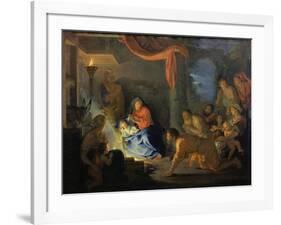 Adoration of the Shepherds, 1689-Charles Le Brun-Framed Giclee Print