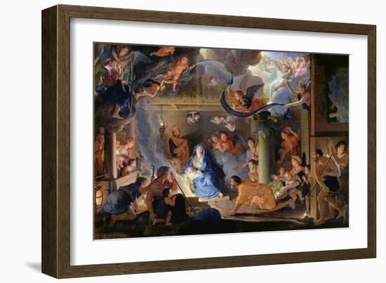 Adoration of the Shepherds, 1689-Charles Le Brun-Framed Giclee Print