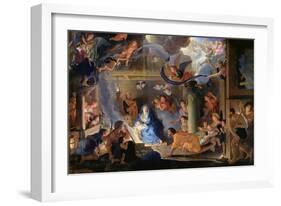 Adoration of the Shepherds, 1689-Charles Le Brun-Framed Giclee Print