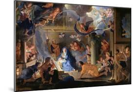 Adoration of the Shepherds, 1689-Charles Le Brun-Mounted Giclee Print