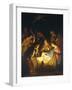 Adoration of the Shepherds (Adoration of the Shepherds)-Gerrit van Honthorst-Framed Art Print