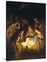 Adoration of the Shepherds (Adoration of the Shepherds)-Gerrit van Honthorst-Stretched Canvas