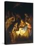 Adoration of the Shepherds (Adoration of the Shepherds)-Gerrit van Honthorst-Stretched Canvas