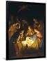 Adoration of the Shepherds (Adoration of the Shepherds)-Gerrit van Honthorst-Framed Art Print