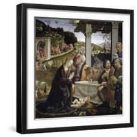 Adoration of the Shepherds - by Domenico Ghirlandaio-null-Framed Photographic Print