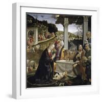 Adoration of the Shepherds - by Domenico Ghirlandaio-null-Framed Photographic Print