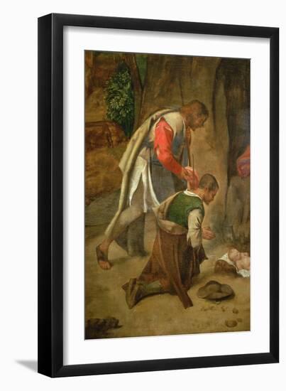 Adoration of the Shepherds, C.1510-Giorgio Giorgione-Framed Giclee Print