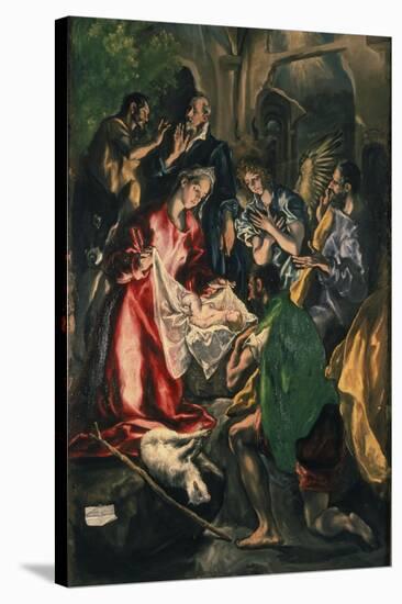 Adoration of the Shepherds, C. 1590-El Greco-Stretched Canvas