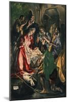 Adoration of the Shepherds, C. 1590-El Greco-Mounted Giclee Print