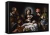 Adoration of the Shepherds, C.1615 (Oil on Canvas)-Bernardo Strozzi-Framed Stretched Canvas