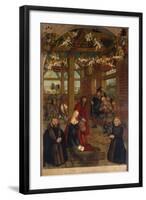 Adoration of the Shepherds, Epitaph for Caspar Niemeck, 1564-Lucas Cranach the Younger-Framed Giclee Print