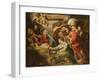 Adoration of the Shepherds (Oil on Canvas)-Peter Paul (after) Rubens-Framed Giclee Print