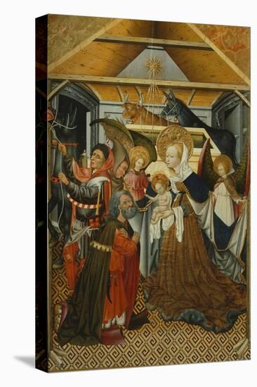 Adoration of the Shepherds, Verdu Retable, 1430-61, Llieda School-Jaime Ferrer-Stretched Canvas