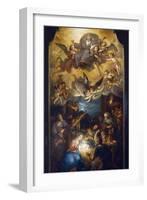 Adoration of the Shepherds with the Father God in a Glory of Angels-Anton Raphael Mengs-Framed Giclee Print