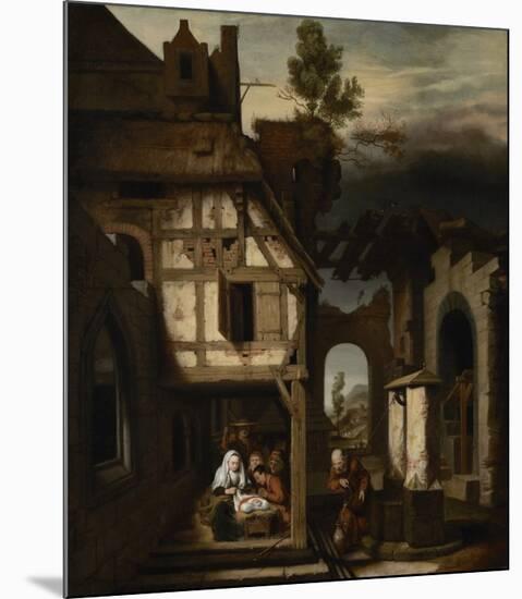 Adoration of the Shepherds-Nicolaes Maes-Mounted Art Print